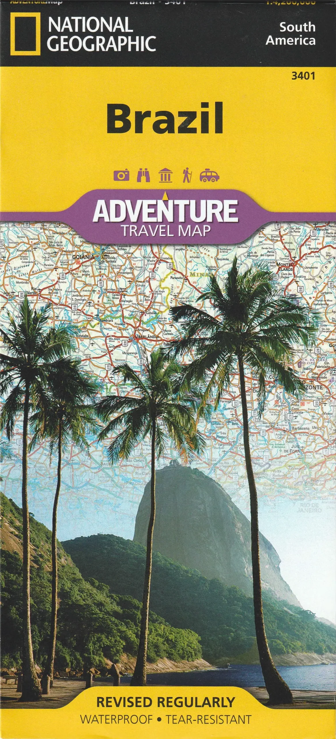 Brazil Map (National Geographic Adventure Map, 3401) [Map] National Geographic Maps - Adventure 1
