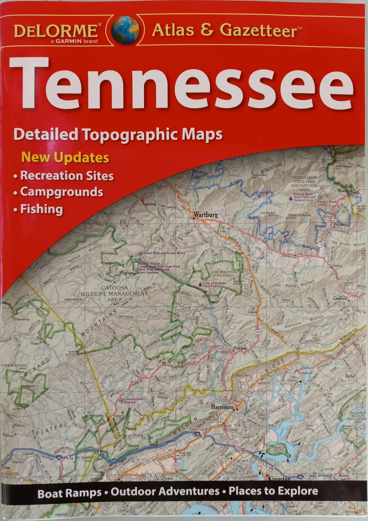 Tennessee Detailed Topographic Maps (Delorme Atlas & Gazetteer) 1
