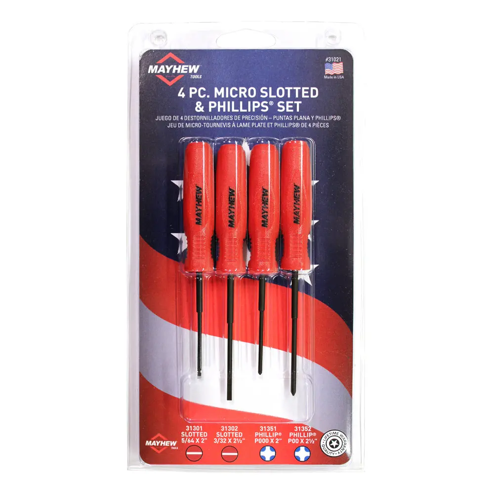 Mayhew Tools 4Pc Micro Screwdriver Set 2