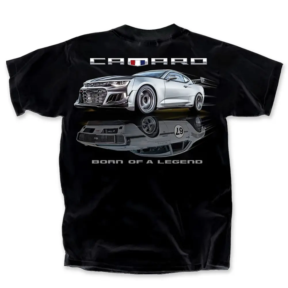 Camaro Born Of A Legend T-Shirt : Black 1