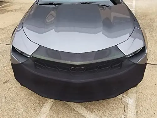 2010-13 Camaro Stretch Front Bra Nose Mask - Black 1