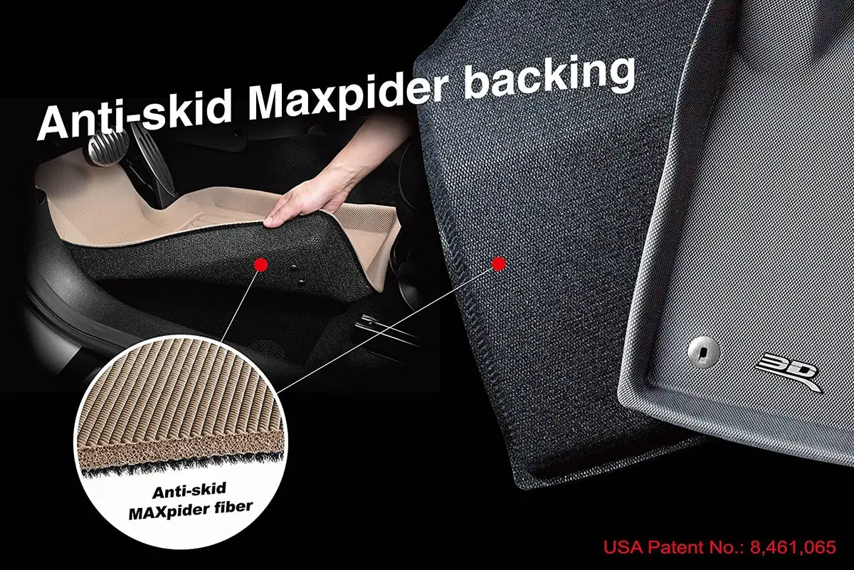 3D Maxpider Complete Set Custom Fit All-Weather Floor Mat For Select Chevrolet Traverse Models - Kagu Rubber 1
