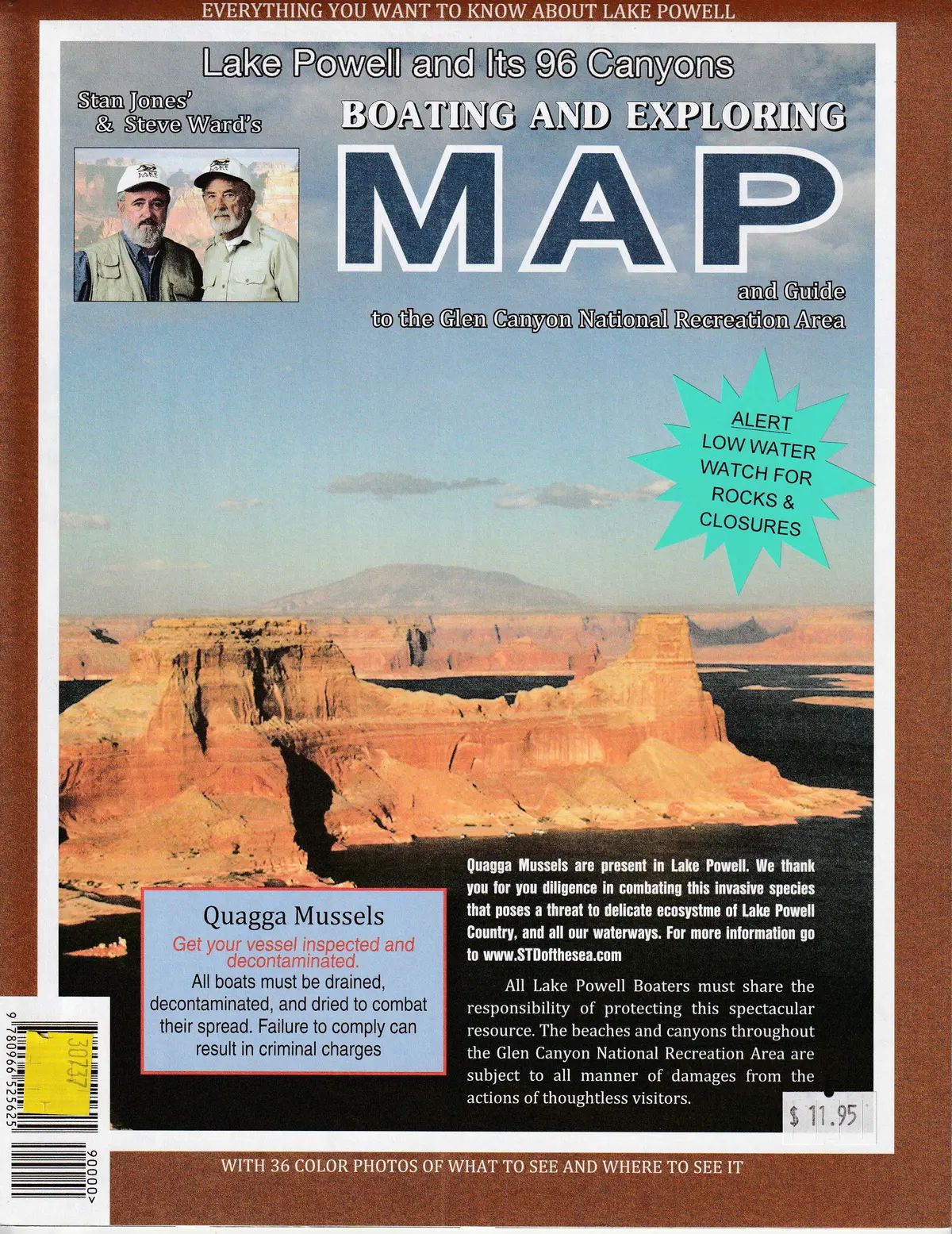 Stan Jones' & Steve Ward's Lake Powell And Its 96 Canyons Boating And Exploring Map And Guide To The Glen Canyon National Recreation Area, Paper/Non-Laminated [Map] Gay Ann Ward 1