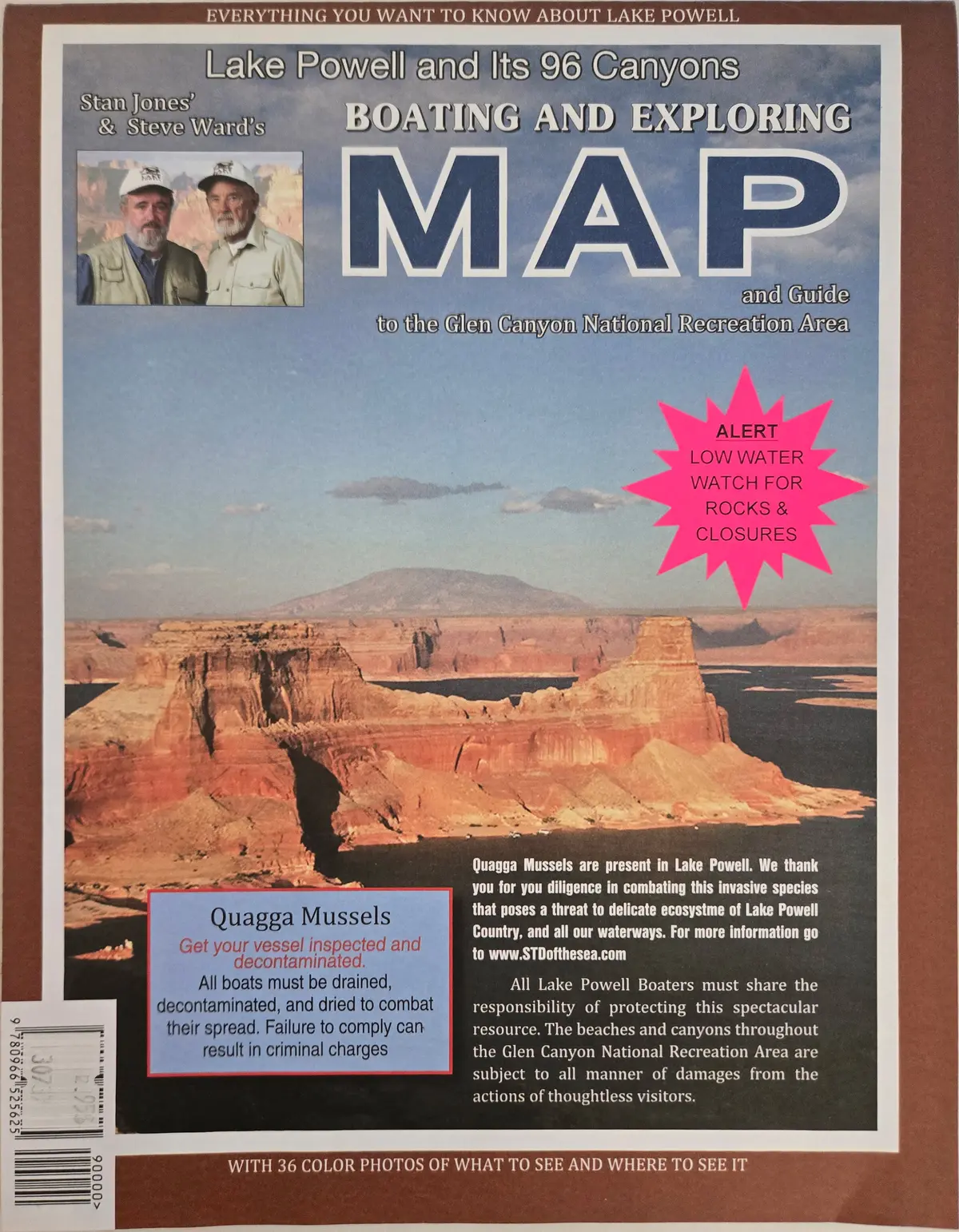 Lake Powell And Its 96 Canyons Boating Ad Exploring Map With 36 Color Photos Of What To See And Where To See It Paper/Non-Laminated 1
