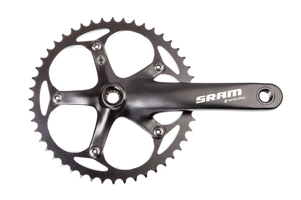 Sram S100 165Mm 48T Black Courier Crankset Power Spline 1