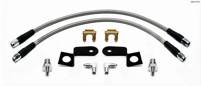 Wilwood 220-11772 Braided Stainless Steel Brake Flexline Kit 1