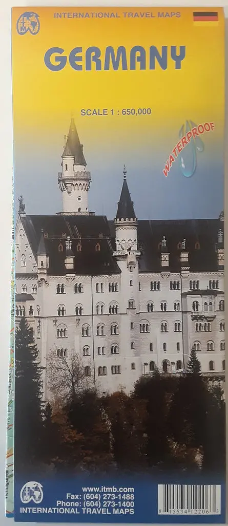 1. Germany Travel Reference Map 1:650,000 International Travel Maps 1