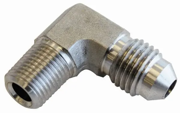 Stainless Steel 90° Npt Male To An Fitting – Af381-04-03 1