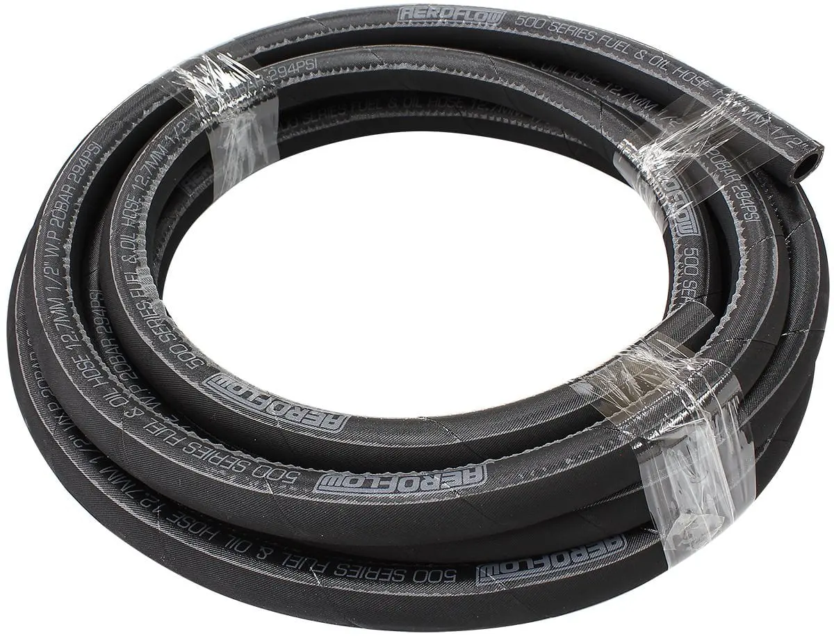 Af500 Series Black Push-Lock Hose Fitting: -12An Male Bulkhead Style, 15" Length 1