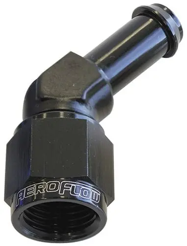 45-Degree An Fitting Adapter – 5/16" Hose To -6An Male Black Anodized Af412-06-05Blk 1