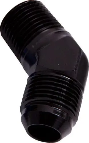 45° Npt To -12An Male Flare Adapter – Black Anodized Fitting For Fuel/Oil Lines 1