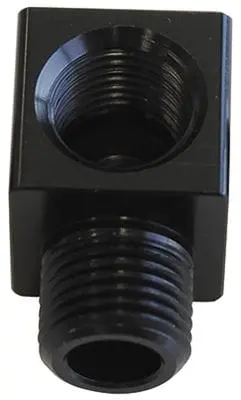 Af896-02Blk 90° Npt Fitting – 1/8" Female To Male Elbow, Black Anodized 1