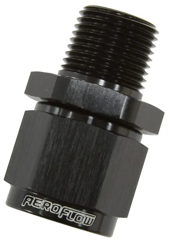 1/8" Npt Male To -3An Female Straight Adapter Fitting – Af916-03-02Blk 1