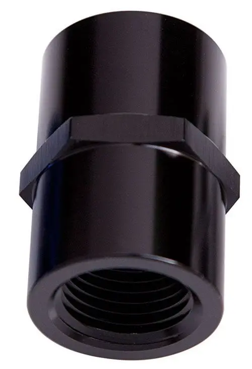Af910-08Blk 1/2" Npt Female Coupler – Black Anodized Aluminum Fitting 1
