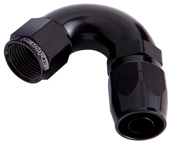 550 Series Full-Flow Swivel Hose Fitting – 120° -4An, Black (Af554-04Blk) 1