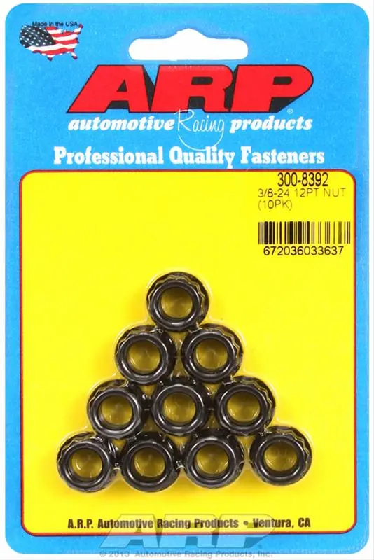 Arp 300-8392 12-Point High-Strength Fastener Nuts – Chromoly Alloy For Critical Engine Applications 1