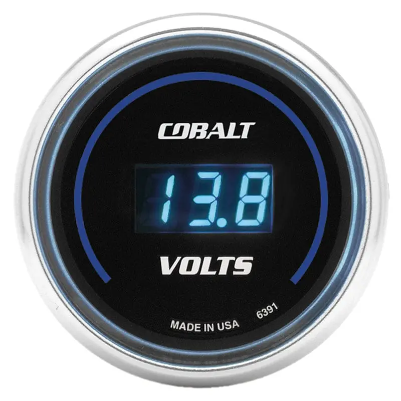 Cobalt Series Analog Voltmeter Gauge – Au6391 Dash-Mount Readout 1