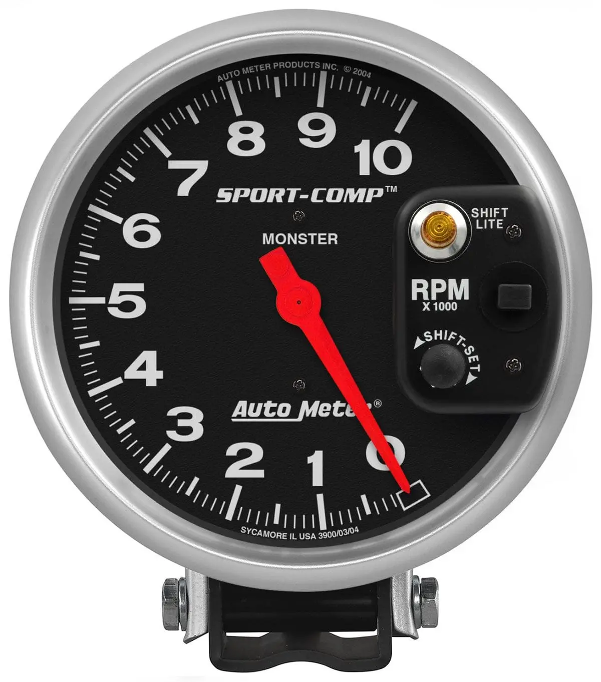 Autometer Sport-Comp Shift-Lite Tachometer Au3903 – Led Shift Light, 0–10,000 Rpm 1