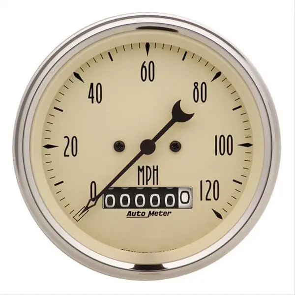 Autometer 1879 Antique Beige Analog Speedometer 1