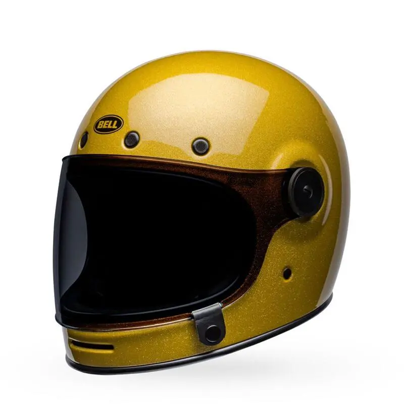 Bell Bullitt Retro Motorcycle Helmet – Gloss Black, Size M 1