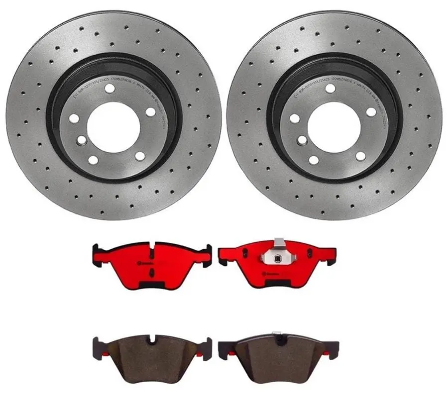 Brembo Ktx0042 Oe-Style Brake Pad And Rotor Kit 1
