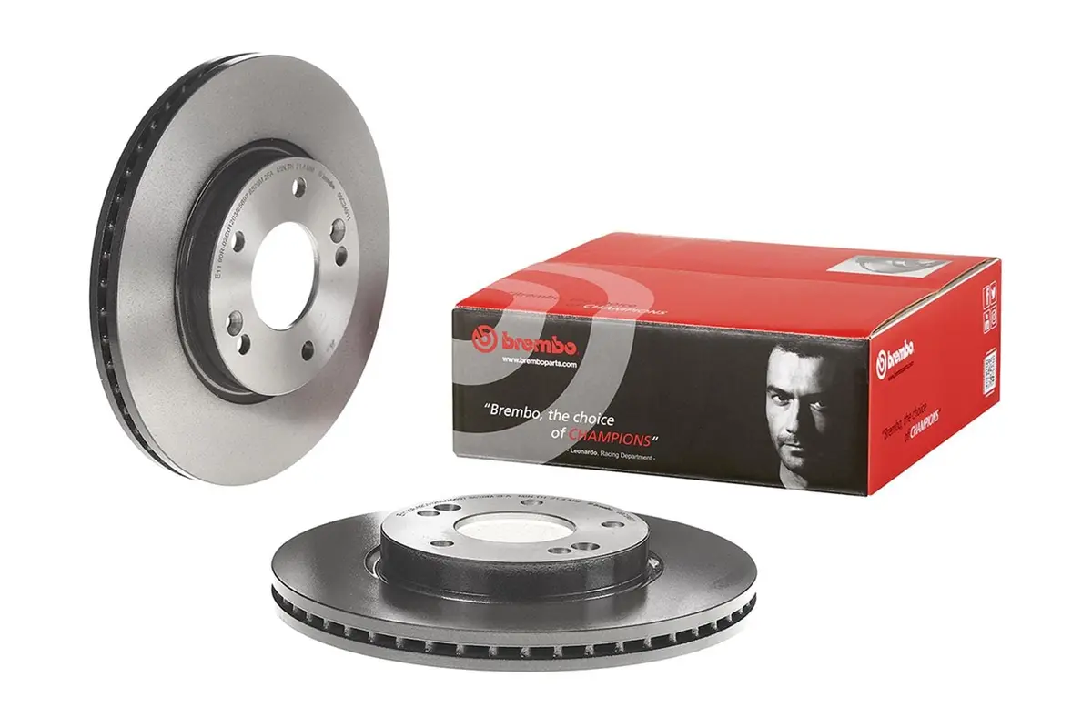 Brembo 09.C249.11 Uv-Coated Brake Rotors – Premium Slotted & Drilled Rotors 1