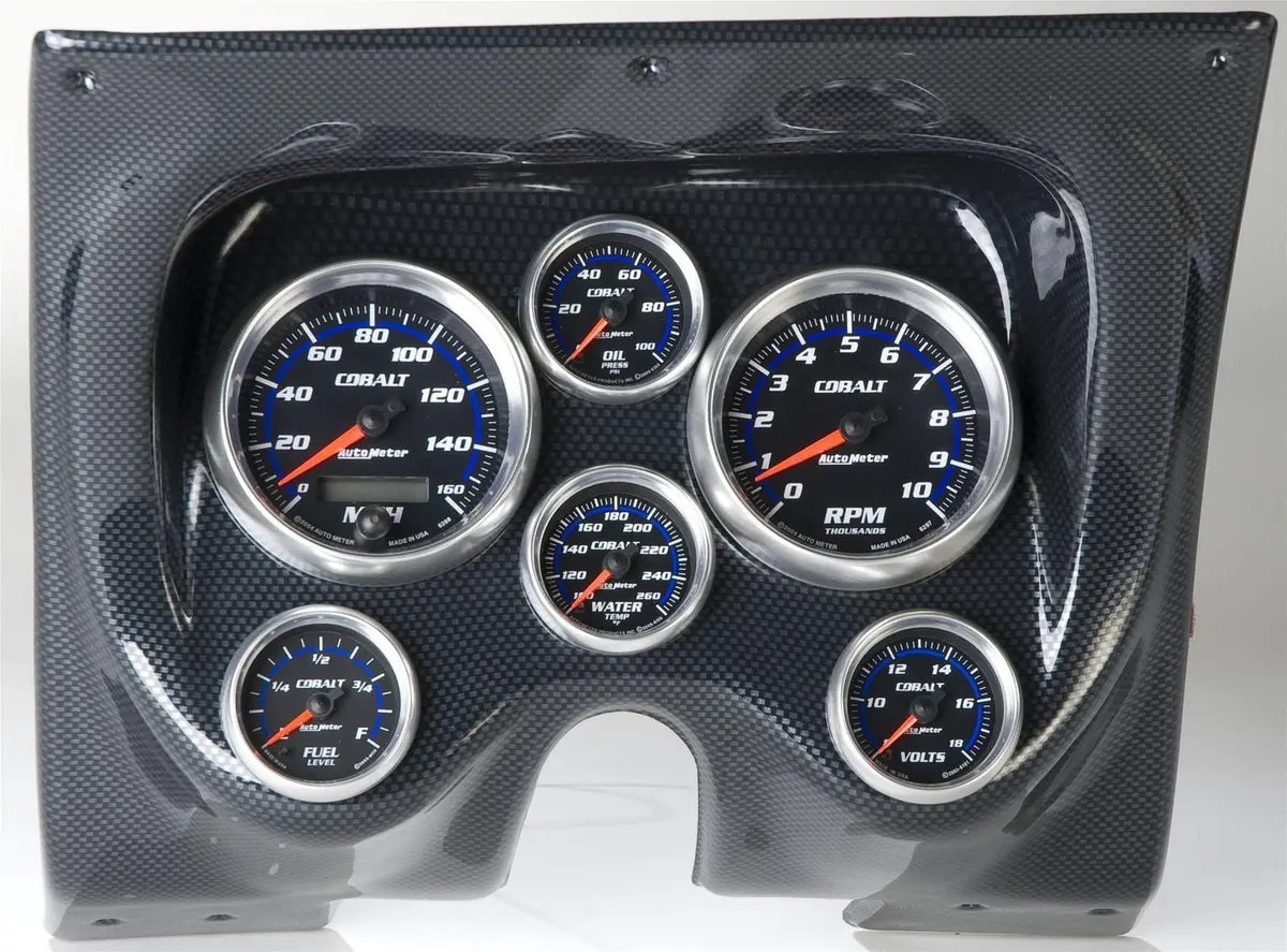 Classic Thunder Road Dash Panel With Autometer Gauges (Model 410670613) 1