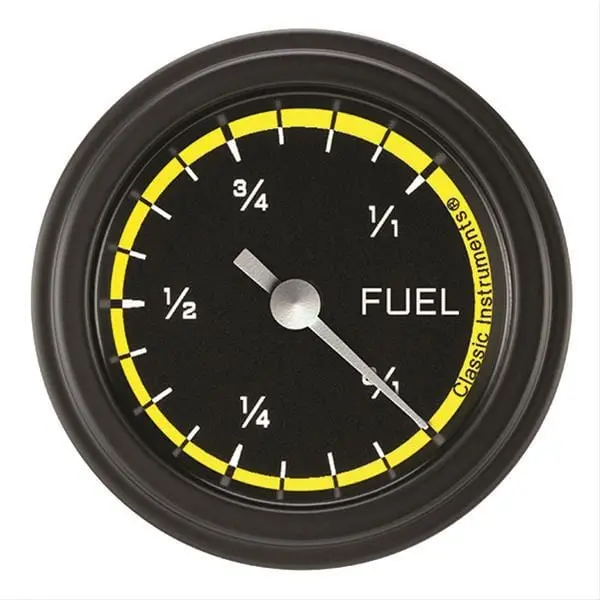 Classic Instruments Ax109Yblf Auto Cross Yellow Gauge Set – Analog Dash Cluster With Blue Backlighting 1