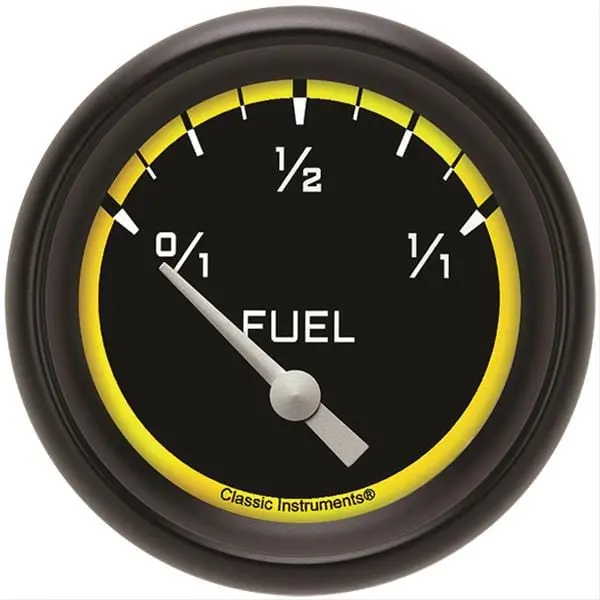 Classic Instruments Auto Cross Yellow Series Gauge – Ax209Ybpf 1