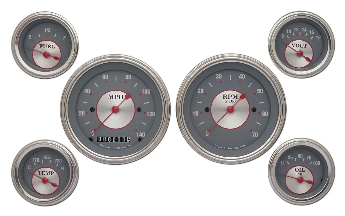 Classic Instruments Silver Series Full-Gauge Dashboard Kit – Ss01Slc 1