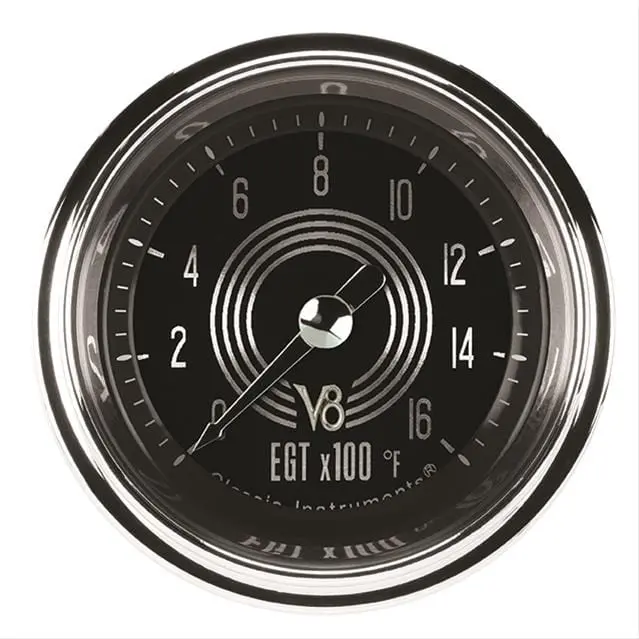 Classic Instruments V8Rs198Slc Red Steelie Series Analog Gauge Set 1