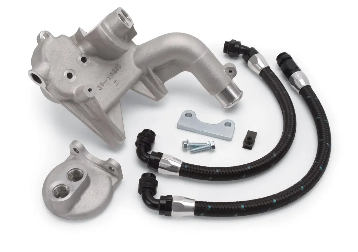 Edelbrock 15834 Supercharger Oil Filter Relocation Kit 1