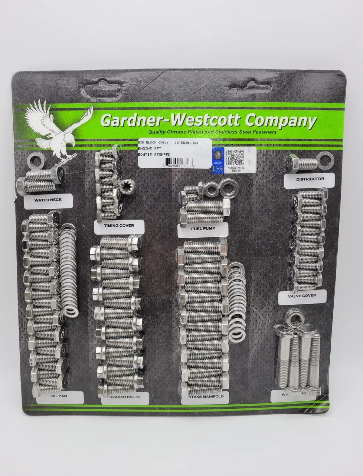Gardner-Westcott Engine Dress-Up Bolt Kit – Chrome Plated, 10-56491-Hsp 1