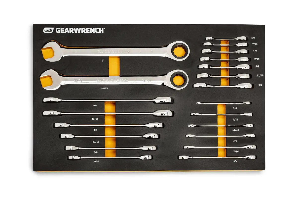 Gearwrench Modular Ratcheting Combination Wrench Set – 86526 Kit 1