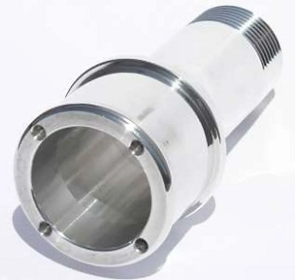 Extended Inlet Fitting For 100-Series Electric Water Pumps – Chrome Plated 1