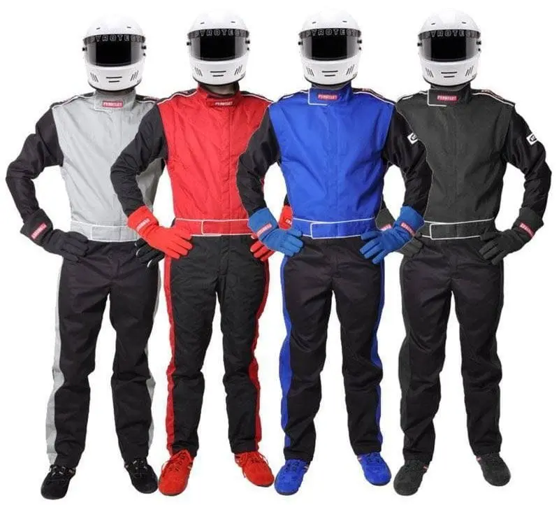 Sportsman Py210101 Deluxe One-Piece Black Racing Suit – Flame-Resistant, Size Small 1