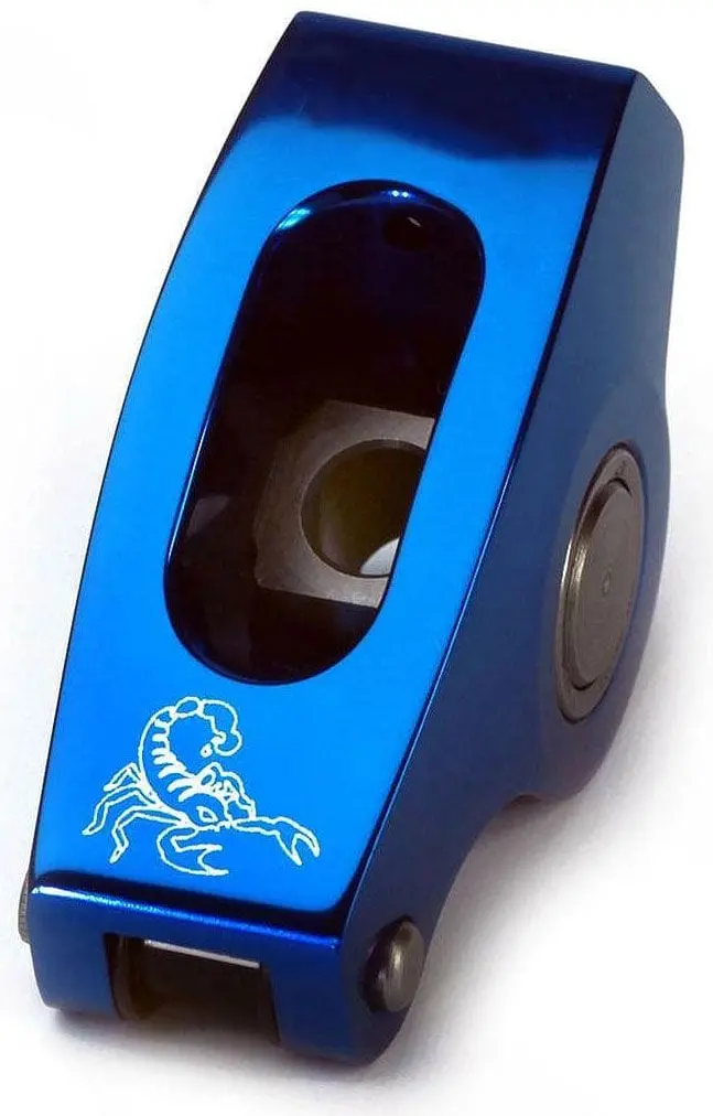Race Series Aluminum Roller Rocker Arms - 1.6 Ratio, 3/8" Stud Mount - Scp1017Bl 1