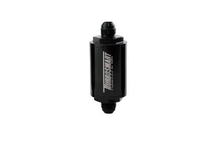 Fpr Billet Aluminum 10-Micron Fuel Filter - -8An Inlet/Outlet, Black Anodized 1