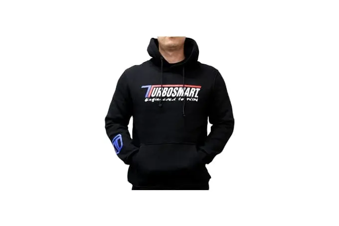 Ts Hoodie Unisex Basic Black Cotton Sweatshirt - Size S 1