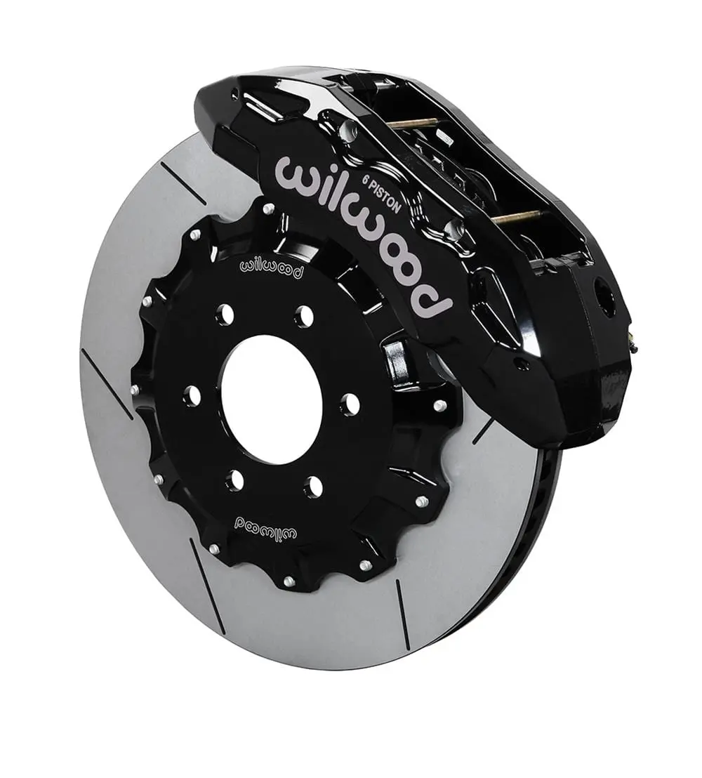 Wilwood Tx6R Big Brake Front Kit – Six-Piston Calipers, Slotted Rotors, And Pads (140-13865) 1